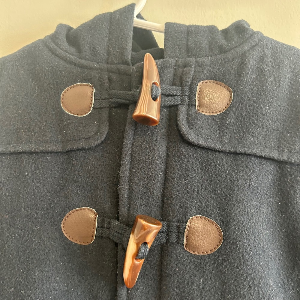 Gymboree‎ Navy Blue Peacoat Toggle Hooded Jacket Kids 2T 3T - Picture 2 of 5